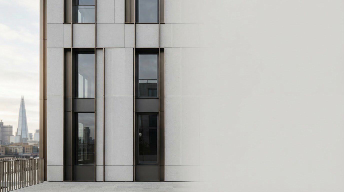 Fastxconstant architectural glass and structural line detail representing analytical precision